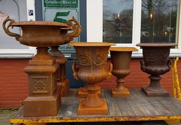 Gusseisen gartenvase