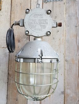 Antieke industri&euml;le bunkerlamp hanglamp 1