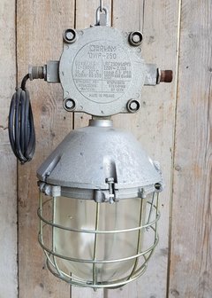 Antieke industri&euml;le bunkerlamp hanglamp 6