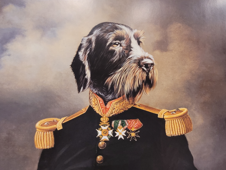 Klassieke-poster-jachthond-hond-in-klederdracht-2