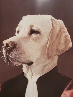 Klassieke-poster-jachthond-hond-in-klederdracht-goldenretriever-2