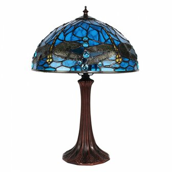 Tiffany-tafellamp-blauw-metaal-glas-libelle-tiffany-bureaulamp-1