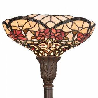 Tiffany-vloerlamp-beige-rood-glas-bloemen-rond-staande-lamp-3