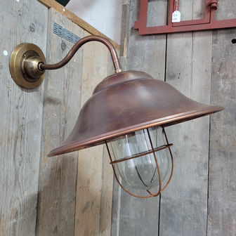 Antieke-klassieke-landelijke-koperen-buitenlamp-wandlamp-2