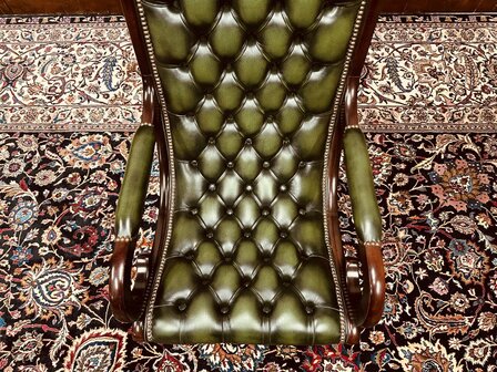 Klassiek-Engels-Chesterfield-Antiek-Springvale-Fauteuil-Victoria-Stand-Chair-8