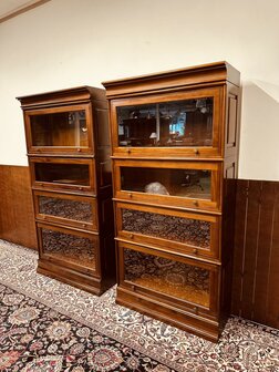 Klassiek-Engels-Antiek-Boekenkast-Bookcase-Globe-Wernicke-Art-Deco