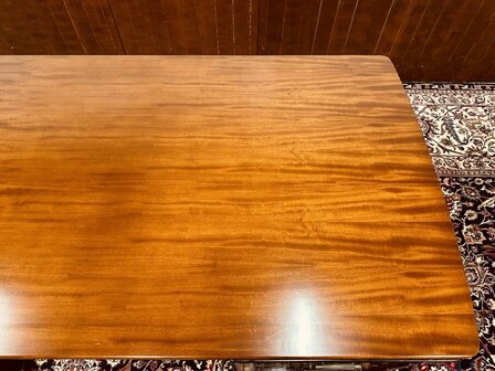 Klassiek-Antiek-Chesterfield-Engels-Art-Deco-Bureau-Desk-Partnerdesk