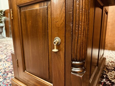 Engels-Klassiek-Antiek-Chesterfield-Bureau-Desk