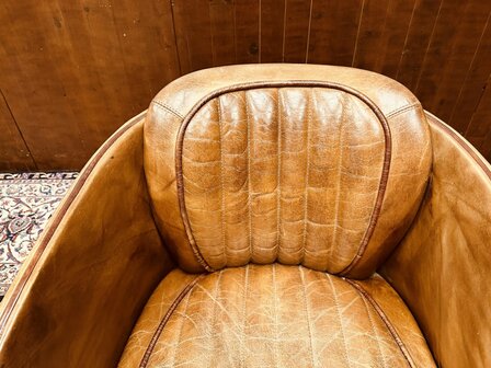 Engels-Schaapsladeren-Vintage-Aviator-Chair-Fauteuil