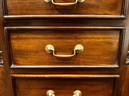 Klassiek-Engels-Bureau-Lederen-Inleg