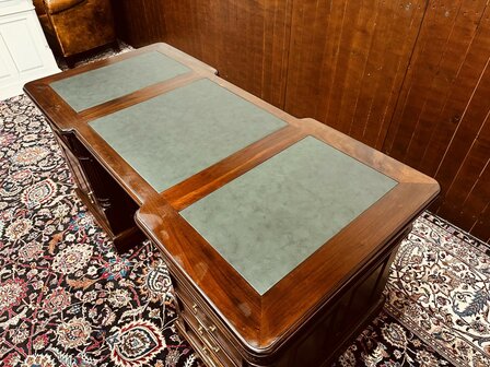Klassiek-Engels-Bureau-Lederen-Inleg