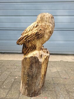 Klein-Houtsnijwerken-van-uilen-uil-houtsculptuur-tuinbeeld-kunstwerk-uil-4