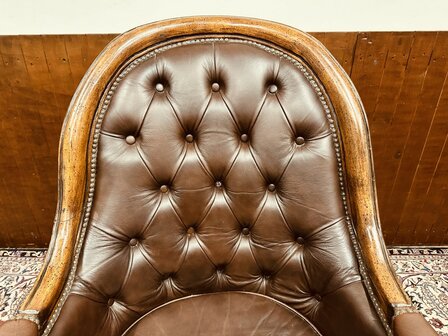 Engelse-Klassieke-Chesterfield-Bureaustoel