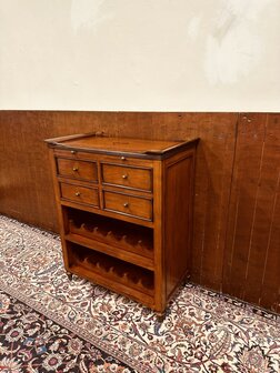 Klassiek-Engels-Antiek-Oud-Wijnrek-Wijnkast-Kast