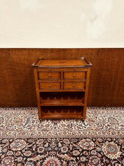 Klassiek-Engels-Antiek-Oud-Wijnrek-Wijnkast-Kast