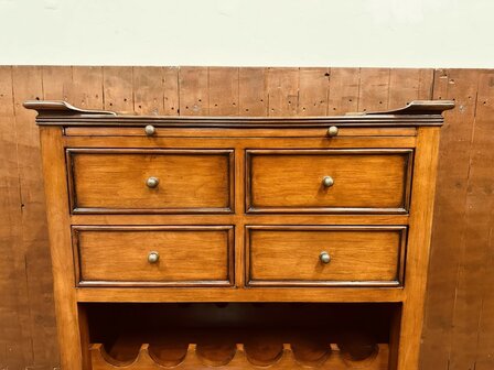 Klassiek-Engels-Antiek-Oud-Wijnrek-Wijnkast-Kast