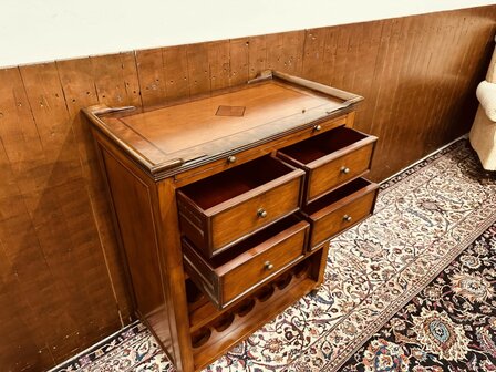 Klassiek-Engels-Antiek-Oud-Wijnrek-Wijnkast-Kast