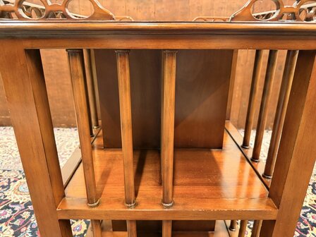 Antieke-klassieke-engelse-Oude-boekenmolen-draaibare-boekenkast-6