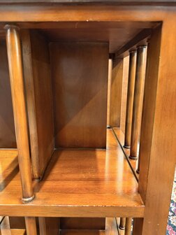 Antieke-klassieke-engelse-Oude-boekenmolen-draaibare-boekenkast-7