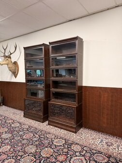 Antiek-Engels-Klassiek-Oud-Globe-Wernicke-Boekenkast-Bibliotheekkast-Vitrinekast-2