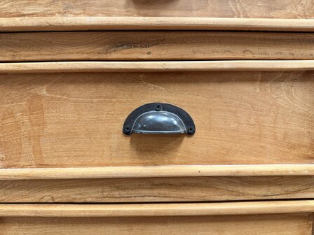 Klassiek-Engels-Antiek-Oud-Chesterfield-Teak-Bureau-Partnerdesk-Bruin-Lederen-Inleg