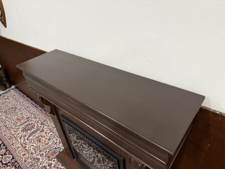 Klassiek-Engels-Antiek-Oud-Chesterfield-Sfeerhaard-Haard-Kachel