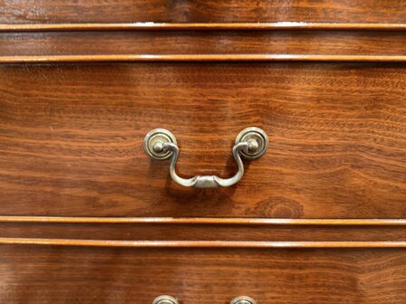 Engels-Antiek-Klassiek-Oud-Chesterfield-Bureau-Desk-Mahoniehout-met-Groen-Lederen-Inleg