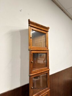 Klassiek-Engels-Antiek-Oud-Originele-Globe-Wernicke-Boekenkast-Vitrinekast