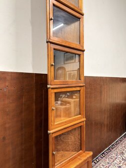 Klassiek-Engels-Antiek-Oud-Originele-Globe-Wernicke-Boekenkast-Vitrinekast