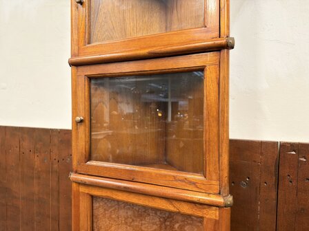 Klassiek-Engels-Antiek-Oud-Originele-Globe-Wernicke-Boekenkast-Vitrinekast