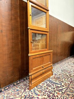 Klassiek-Engels-Antiek-Oud-Originele-Globe-Wernicke-Boekenkast-Vitrinekast