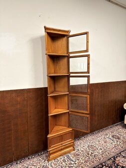 Klassiek-Engels-Antiek-Oud-Originele-Globe-Wernicke-Boekenkast-Vitrinekast