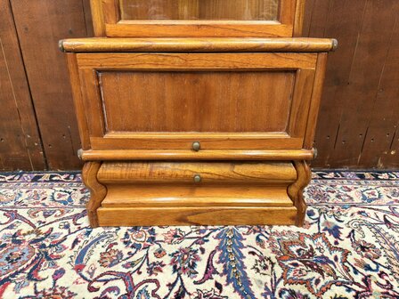 Klassiek-Engels-Antiek-Oud-Originele-Globe-Wernicke-Boekenkast-Vitrinekast