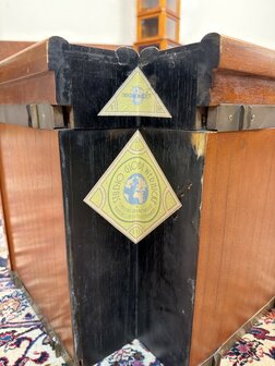 Antiek-Klassiek-Engels-Oud-Originele-Globe-Wernicke-Boekenkast-Vitrinekast-Museumkast