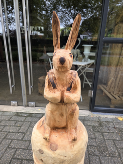 Haas-konijn-houtsnijwerk-tuinbeeld-hout-7