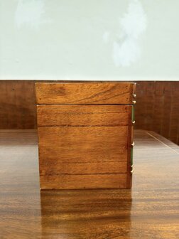 Klassiek-Oud-Engels-Antiek-Chesterfield-Globe-Wernicke-Boekendoos-Boeken-Doos-Opbergdoos