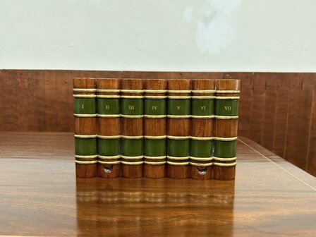 Klassiek-Oud-Engels-Antiek-Chesterfield-Globe-Wernicke-Boekendoos-Boeken-Doos-Opbergdoos