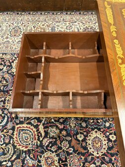 Klassiek-Oud-Antiek-19e-eeuws-Nederlandse-Speeltafel-Game-Table