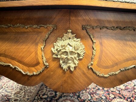 Klassiek-Antiek-Oud-Franse-Louis-XIV-Schrijftafel-Bureau-met-Bronzen-Ornamenten