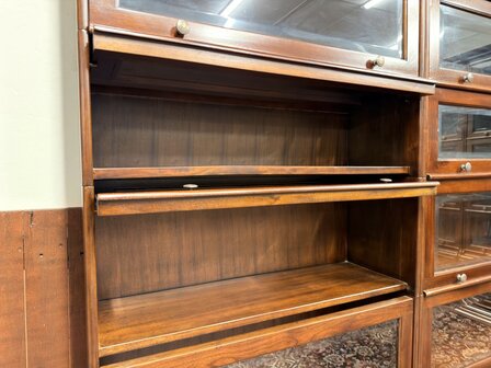 Klassiek-Engels-Antiek-Oud-Chesterfield-Globe-Wernicke-Stijl-Boekenkast-Bibliotheekkast-Hoekkast