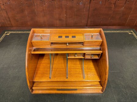 Klassiek-Antiek-Engels-Oud-Chesterfield-Globe-Wernicke-Bureau-Desk-Organizer