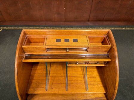 Klassiek-Antiek-Engels-Oud-Chesterfield-Globe-Wernicke-Bureau-Desk-Organizer