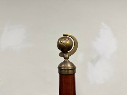 Klassiek-Engels-Antiek-Oud-Chesterfield-Originele-Globe-Wernicke-Trap-Bibliotheektrap