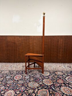 Klassiek-Engels-Antiek-Oud-Chesterfield-Originele-Globe-Wernicke-Trap-Bibliotheektrap