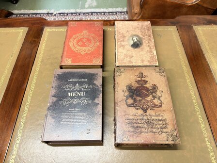 Antiek-klassiek-engels-opberg-boek-opbergdoos-faux-book-XL