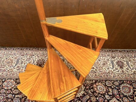 Zeer-Grote-Klassiek-Engels-Antiek-Oud-Chesterfield-Originele-Globe-Wernicke-Trap-Bibliotheektrap