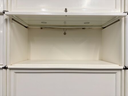 Klassiek-Engels-Antiek-Oud-Originele-Globe-Wernicke-Boekenkast-Wit