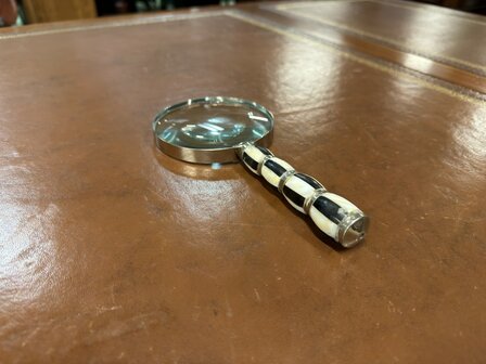 Antiek-klassiek-vergroot-glas-loep-met-botten-inleg-3