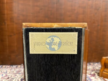 Klassiek-Engels-Antiek-Oud-Originele-Globe-Wernicke-Halfronde-Vitrinekast-Boekenkast