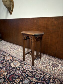 Klassieke-Antiek-Oude-Engelse-Mahoniehout-Sidetable-Bijzettafel-1